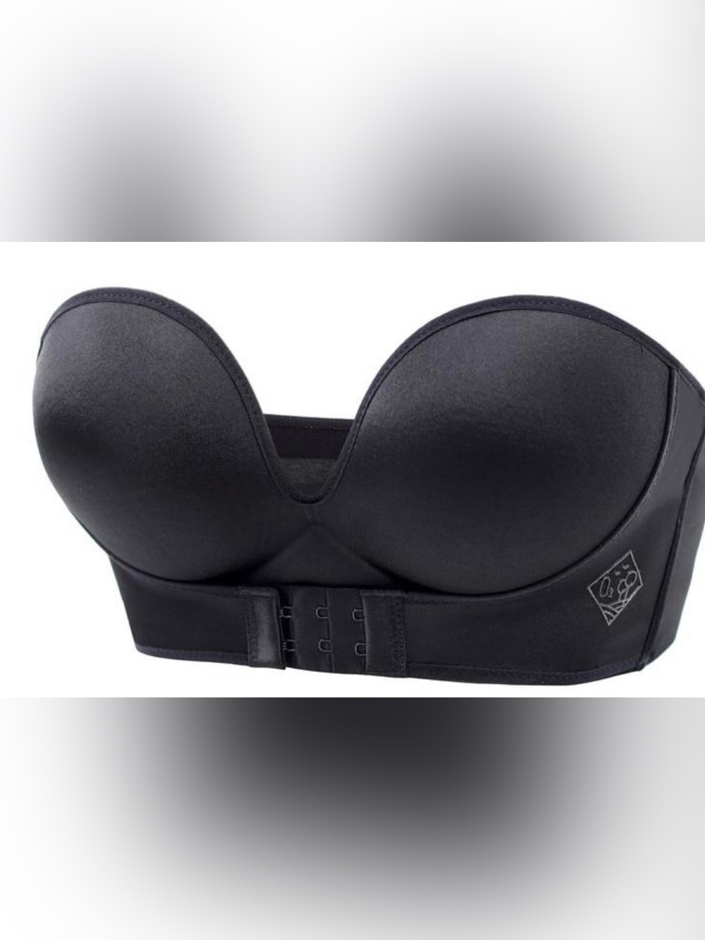 NWT MAGIC Strapless ( Convertible) Non-Slip Lift Bra - Black -Size 38 (A, B, C)